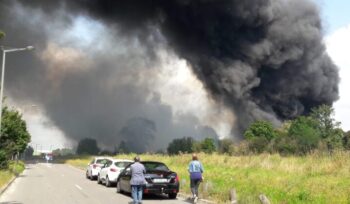 Incendie dans la zone industrielle